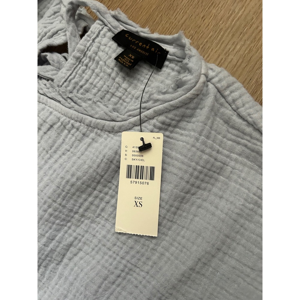 Current Air Dariya Dip Dyed Tunic Dress XS Blue Green Ombre Boho Anthropologie - Picture 6 of 9